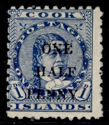 cook-islands-qv-sg21-d-on-1d-blue-unused-cat-35-perf-11
