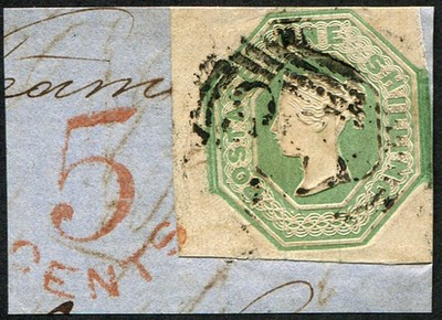 1-sg-54-pale-green-vfu-four-fine-huge-margins-tied-by-red-u-s-5