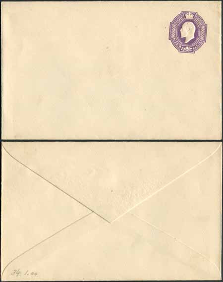 es37-kevii-6d-violet-stamped-to-order-envelope-mint