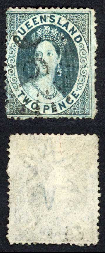 queensland-sg5-1860-2d-blue-wmk-large-star-clean-cut-perf-14-16-cat-140-pounds