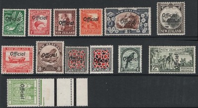 new-zealand-1936-officials-d-5s-set-of-14-no-3d-incl-both-9d-f-mint