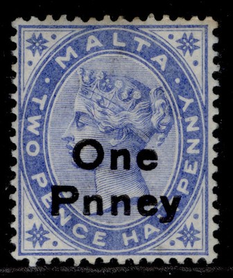 malta-qv-sg37a-1d-on-2d-bright-blue-m-mint-cat-35-one-pnny