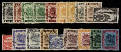 brunei-qeii-sg60-78-1924-37-complete-set-fine-used-cat-250