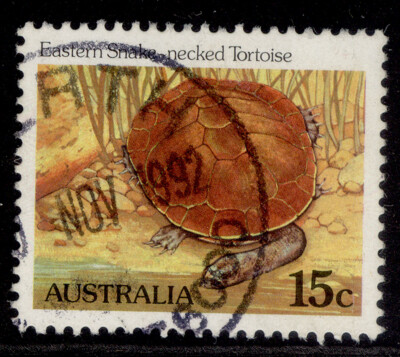 australia-qeii-sg786a-1981-15c-snake-necked-tortoise-fine-used-perf-14-x-14