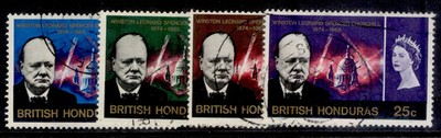 british-honduras-qeii-sg226-229-1966-churchill-set-fine-used