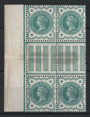 gb-1900-d-blue-green-um-interpanneau-block-of-4-um-sg213-seldom-seen-format