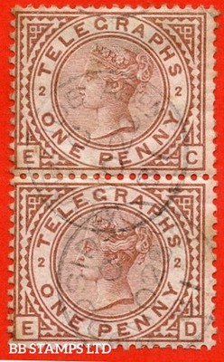 sg-t2-l203-ec-ed-1d-red-brown-telegraphs-plate-2-a-fine-28th-b93255