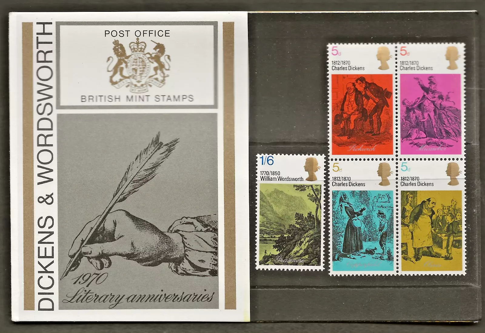 1970-literary-anniversaries-presentation-pack-no-17-unmounted-mint