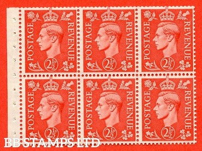 sg-507-c-qb34-2d-pale-scarlet-a-fine-unmounted-mint-booklet-pane-of-b51737