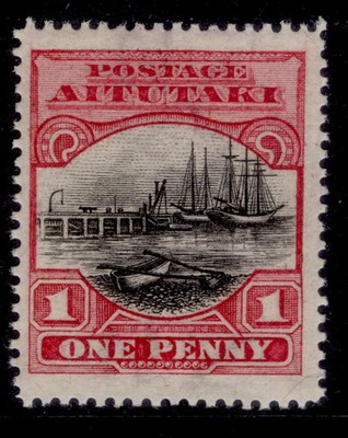 cook-islands-aitutaki-gv-sg31-1d-black-dull-carmine-nh-mint