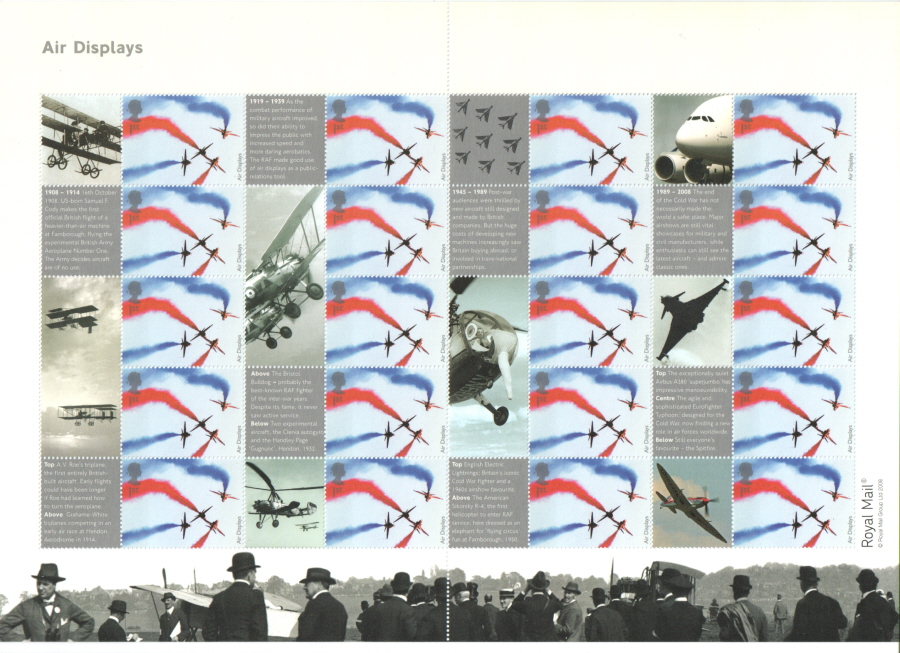 royal-mail-ls47-gb-2008-air-displays-smiler-sheet-unmounted-mint-mnh