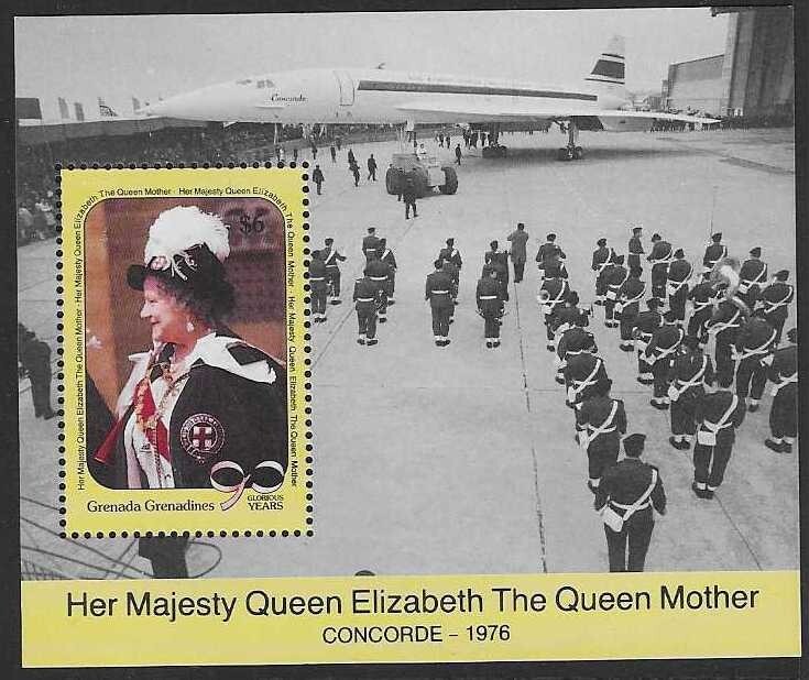grenada-grenadines-sgms1265-1990-80th-birthday-of-queen-mother-mnh