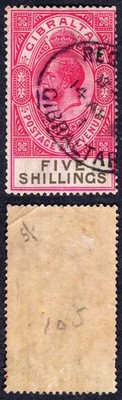 gibraltar-sg105-5-carmine-and-black-used-crease-cat-75-pounds