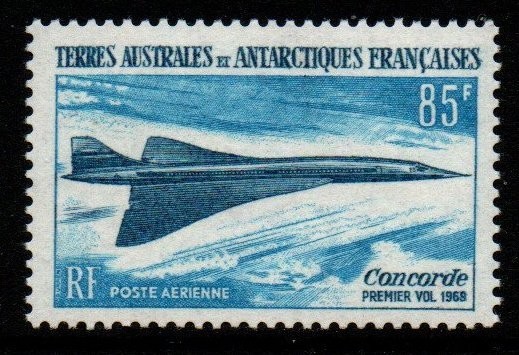 french-southern-antarctic-territories-sg53-1969-first-flight-of-concorde-mnh