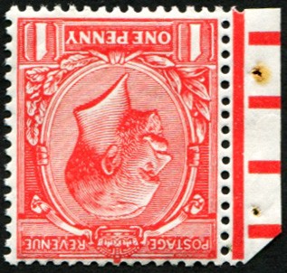1d-sg-357wi-3-wmk-inv-scarlet-u-m-with-selvedge-ex-booklet-pane