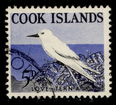 cook-islands-qeii-sg166-5d-blue-black-fine-used