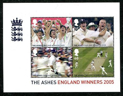 ms2573-2005-the-ashes-england-winners-miniature-sheet-unmounted-mint-mnh