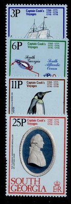 falkland-islands-south-georgia-qeii-sg70-73-1979-captain-cook-set-nh-mint
