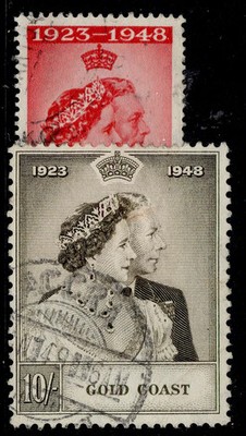 gold-coast-gvi-sg147-148-1948-royal-silver-wedding-set-fine-used-cat-55