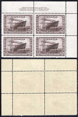 canada-sg386-20c-war-effort-plate-ur-block-u-m-mnh-mounted-in-margin-cat-88