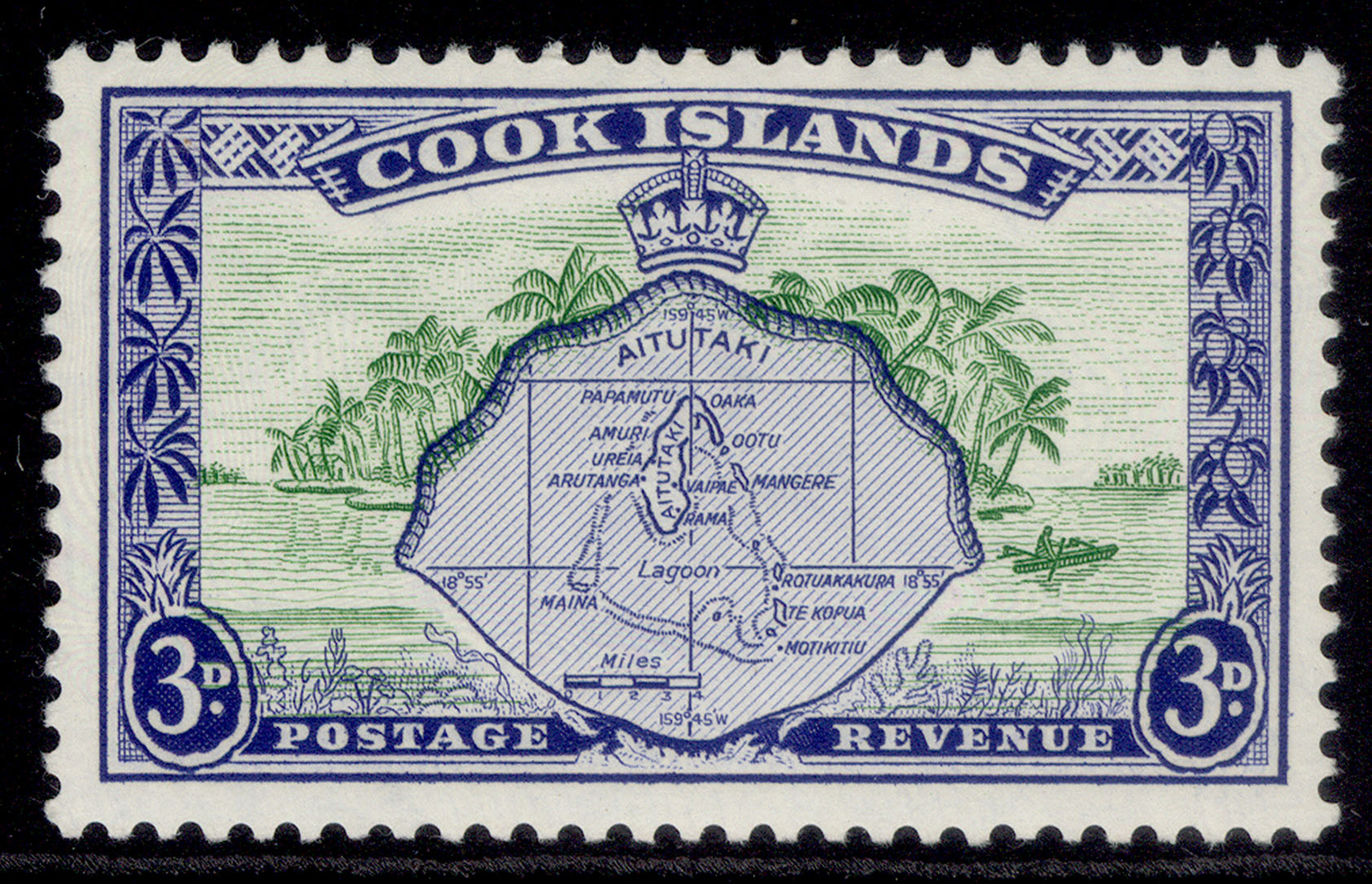 cook-islands-gvi-sg153-3d-green-ultramarine-m-mint
