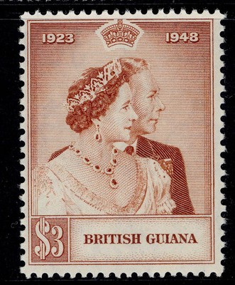british-guiana-gvi-sg323-3-red-brown-nh-mint-cat-25