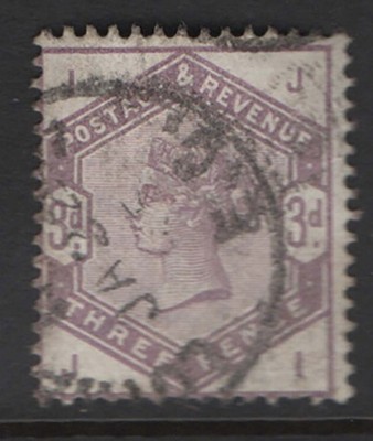 gb-1883-3d-lilac-sg191-nibbled-perf-otherwise-very-fine-used-cds-cat-100