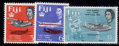fiji-qeii-sg338-340-1964-anniv-of-fiji-tonga-airmail-set-nh-mint