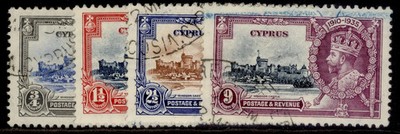cyprus-gv-sg144-147-1935-silver-jubilee-set-used-cat-45