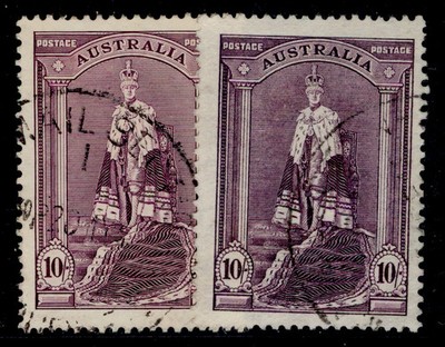 australia-gvi-sg177-177a-10s-paper-varieties-fine-used-cat-52