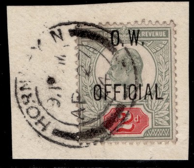 gb-edvii-sg-o38-2d-yellowish-green-red-fine-used-cat-425-on-piece