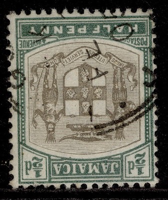 jamaica-edvii-sg33w-d-grey-dull-green-fine-used-cat-38-wmk-inverted