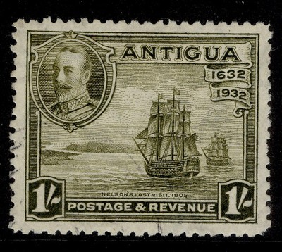 antigua-gv-sg88-1s-olive-green-fine-used-cat-32