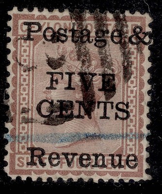 ceylon-qv-sg173-10c-on-64c-red-brown-used-cat-55-p14x12