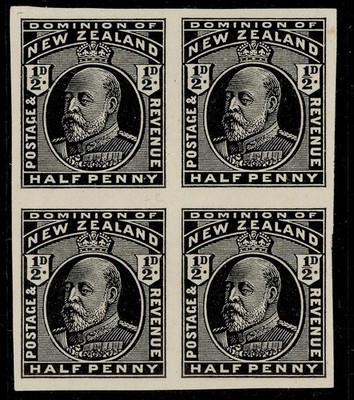 new-zealand-edvii-sg387-1909-12-d-yellow-green-m-mint-imperf-plate-proof-block
