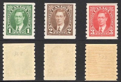 canada-sg368-70-1937-coil-stamps-set-of-3-superb-u-m-cat-38-pounds