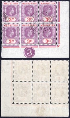 mauritius-sg253d-3c-deep-purple-and-carmine-cto-port-louis-30-ju-50-plate-block