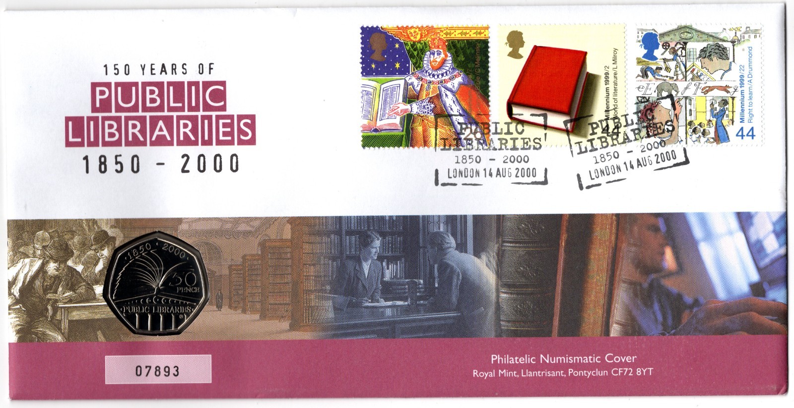 2000-uk-150th-anniversary-royal-mint-public-libraries-50p-coin-cover-pnc-07893