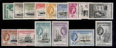 falkland-islands-dependencies-qeii-sg-g26-g40-1954-62-set-nh-mint-cat-225