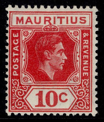mauritius-gvi-sg256a-10c-rose-red-m-mint-cat-180-sliced-s-variety