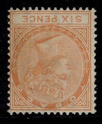 tobago-qv-sg3w-6d-orange-unused-cat-150-wmk-cc-inverted