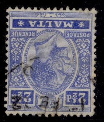 malta-gv-sg77-2d-bright-blue-fine-used-cat-225-wmk-inverted