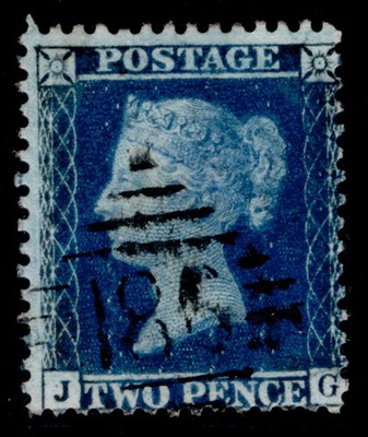 gb-qv-sg34-2d-blue-plate-5-lc14-fine-used-cat-50-ireland-jg