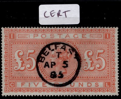 gb-qv-sg137-scarce-5-orange-fine-used-cat-3750-cds-louis-cert-cl