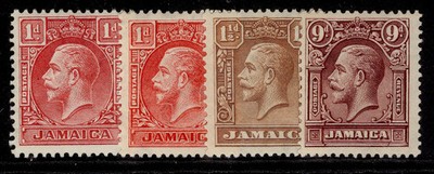 jamaica-gv-sg108-110-1929-32-complete-set-m-mint-cat-48-incs-both-1d-dies