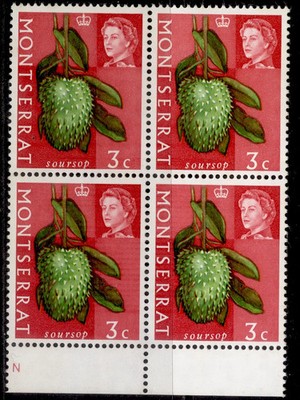 montserrat-qeii-sg215-215w-3c-wmk-crown-to-right-block-nh-mint-cat-30