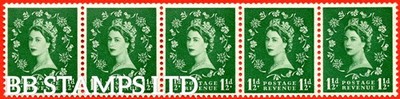 sg-517a-s25m-1d-green-a-mounted-mint-sideways-watermark-coil-strip-b66310