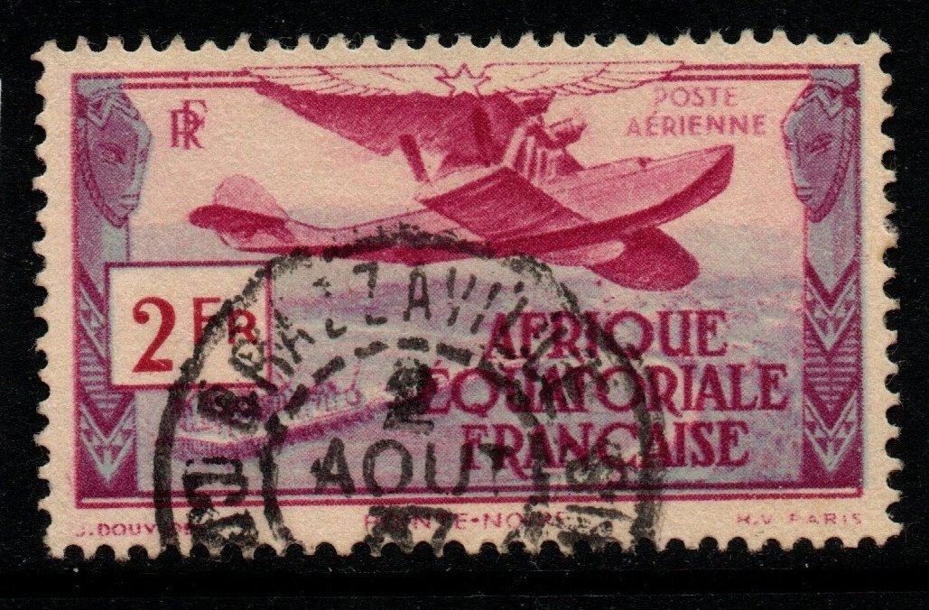 french-equatorial-africa-sg76-1937-2f-bright-magenta-pale-blue-air-fine-used