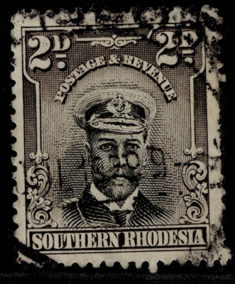 southern-rhodesia-gv-sg4-2d-black-purple-grey-fine-used
