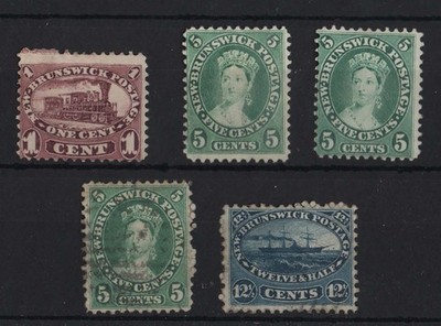 new-brunswick-1860-1c-5c-5c-blue-green-mint-no-gum-then-5c-12c-fu-c190